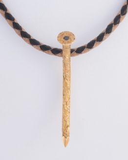 Pendentif or jaune clou