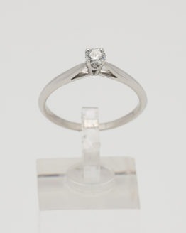 solitaire or blanc