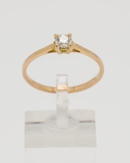 Solitaire or diamant 4 griffes