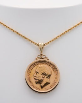 Pendentif or pièce