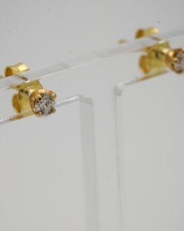 Boucles d'oreilles or diamants