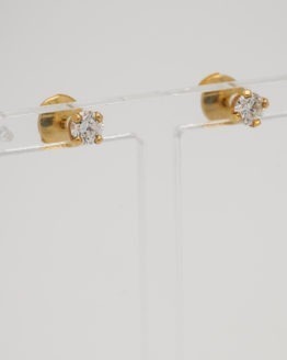 Boucles d'oreilles or diamants