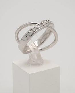 Bague or diamants