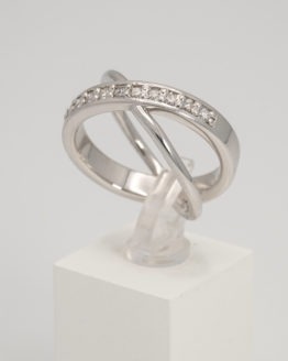 Bague or diamants