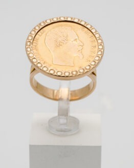 Bague or pièce