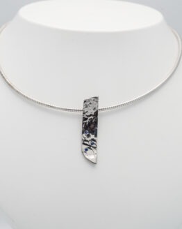 Pendentif argent saphirs