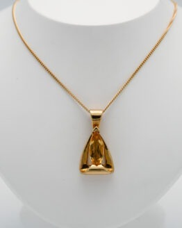 Pendentif or citrine